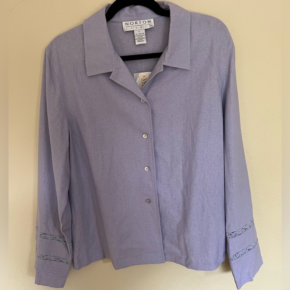 Norton Studio Linen Blouse size L